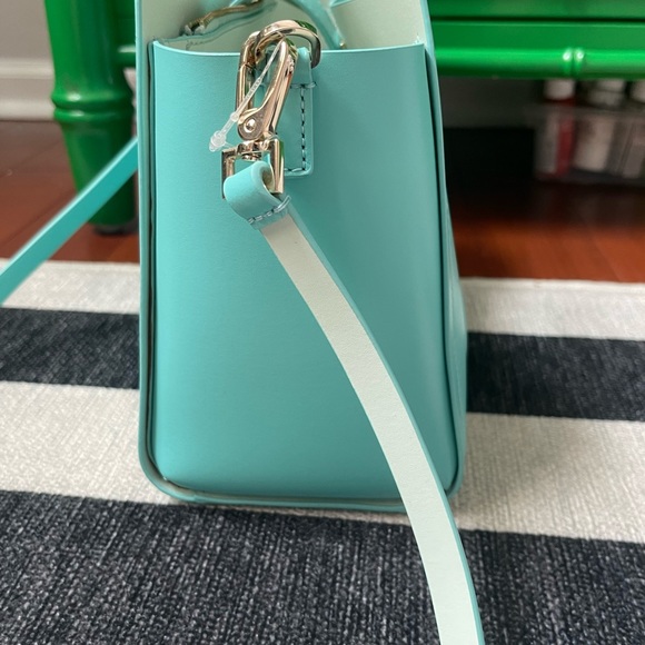 SOLD Kate Spade “aqua blue” crossbody satchel - Picture 5 of 7